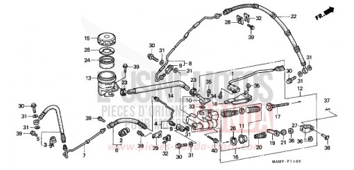 HAUPTBREMSE, HINTEN ZYLINDER GL1500SEW de 1998